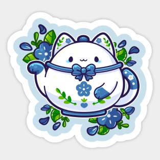 Kittea - Cat Teapot Sticker